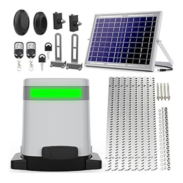 800kg Automatic Sliding Gate Motor For Iron Wood Gate In Villa With Solar System
