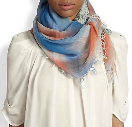 Lady fashion scarf faded plaid-print scarf