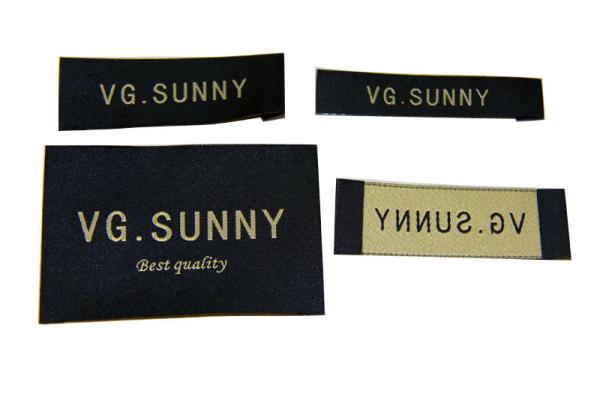 Gold Thread Clothing Woven Labels Custom-made Custom Color for  Men Garment