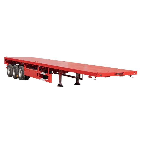 Steel Flatbed 40feet 50 Ton Container Shipping Semi Trailer Transport Truck Trailer