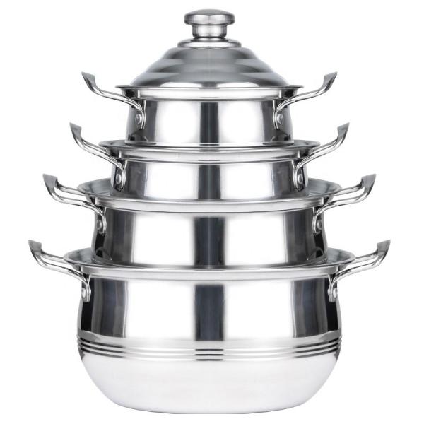 Amazon Top Seller Kitchen Cooking Cookware Multipurpose Colorful Stainless Steel Cookware Sets