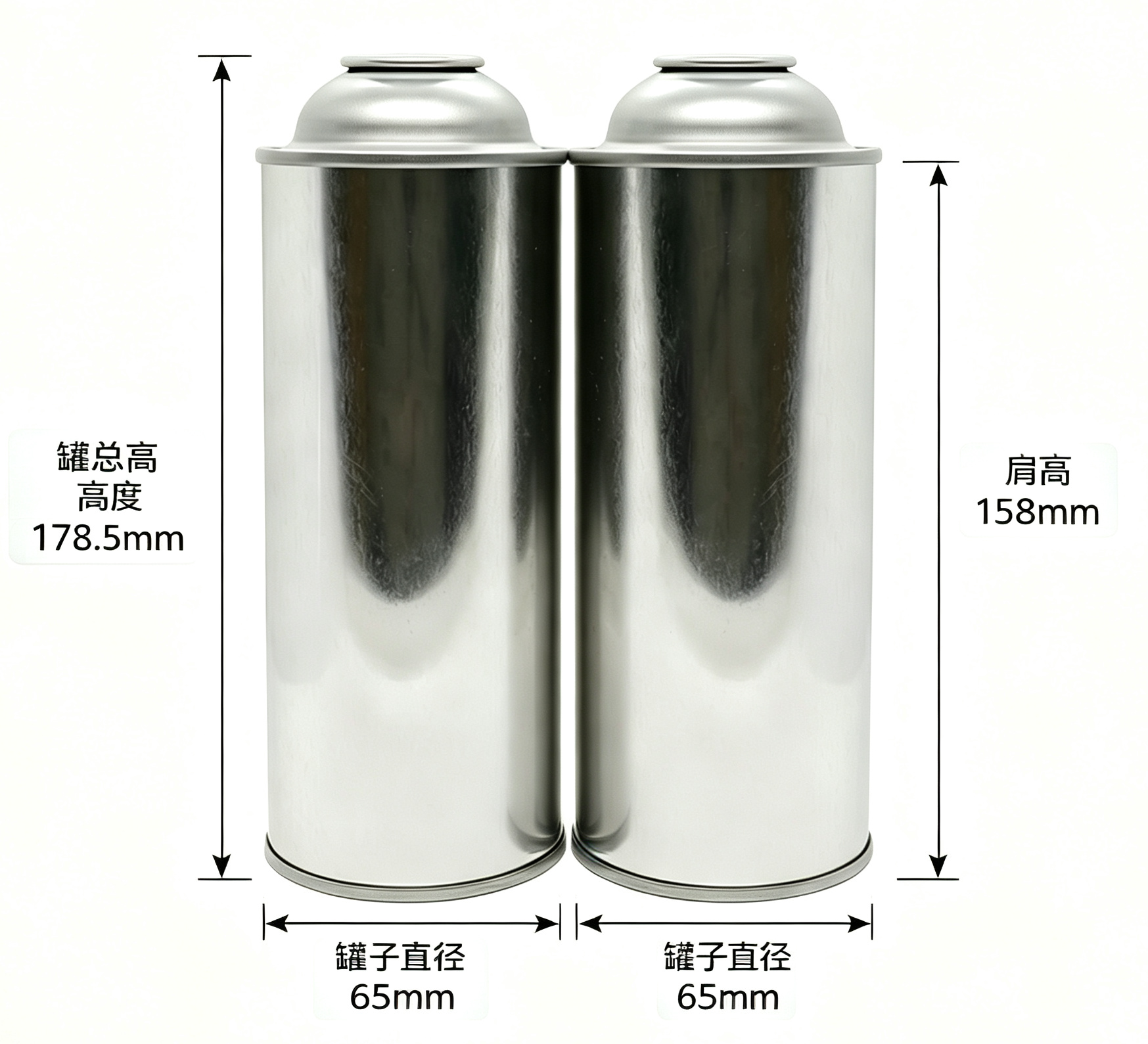 190g Straight Wall Butane Gas Can - Prime Tinplate Aerosol Butane Gas Cartridge for Camping