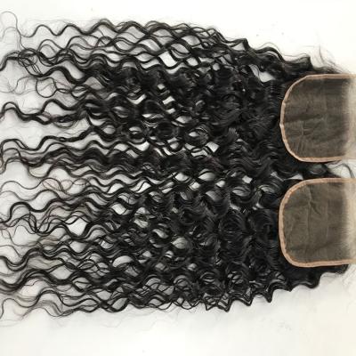 Natural wave 5x5 Lace Frontal Closure Human Hair Ear to Ear HD Lace Frontal Closure Free Part Brazilian Hair Extensions 150% Density Lace Frontal Human Hair Pre Plucked with Baby Hair 24 Inch
