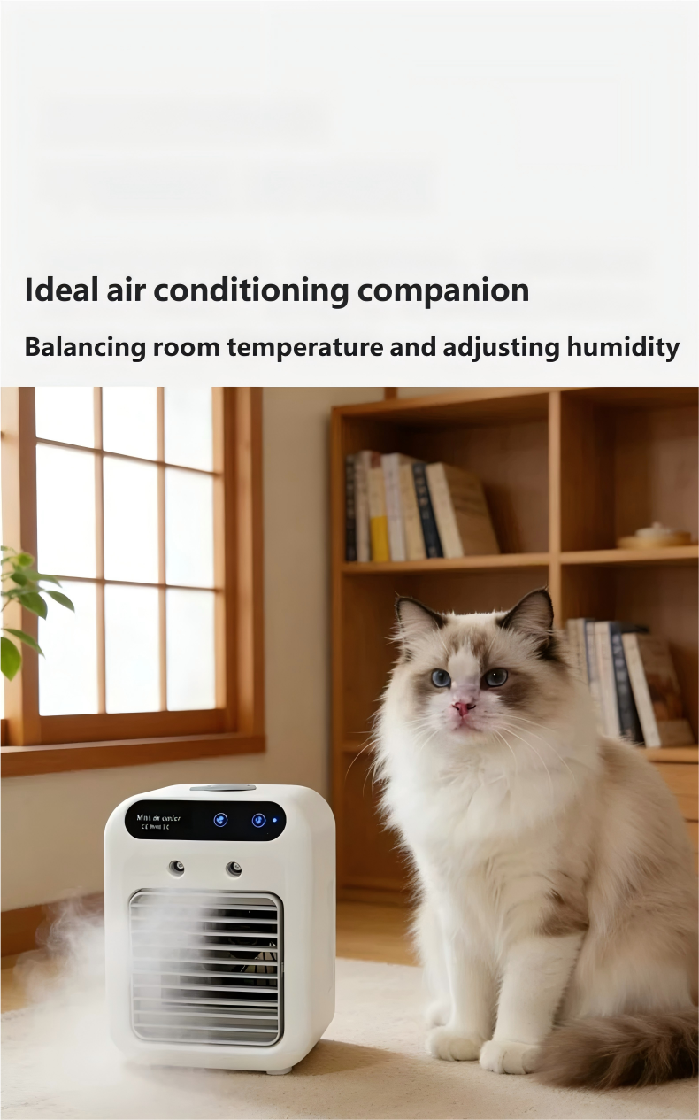 Portable Pet Spray Cooling Fan | Dog Cat Kennel Water Air Cooler