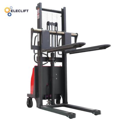 Polyurethane Wheel Semi Electric Battery Stacker 1.5 Ton