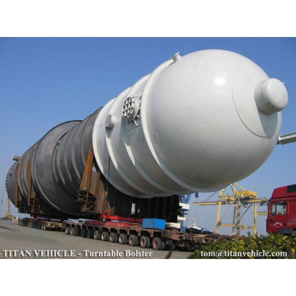 Turntable Bolster Gooseneck Modular Trailer for carrying 120 ton 200 ton tank