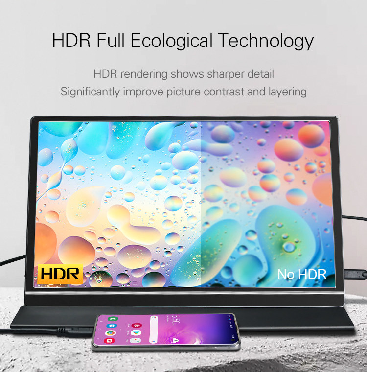 15,6 дюйма IPS синхронизировал монитор игры экрана 1080P HDR портативный