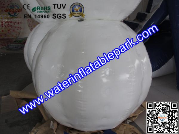 White 1.0mm  TPU Inflatable Bumper Ball Rental ODM / OEM Available