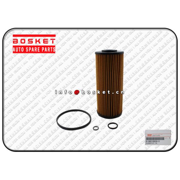 4JJ1 NHR NKR 8980188580 Oil Filter Element / Isuzu Engine Spare Parts