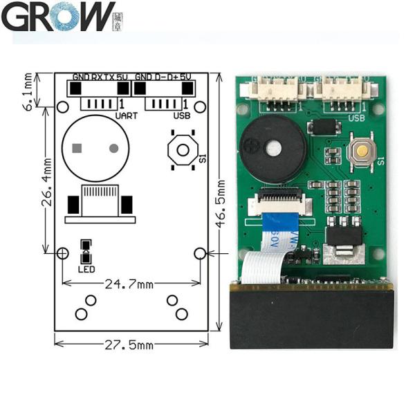 GROW GM67 1D 2D USB UART Code à barres Qr Code Scanner Module Reader Pour Android