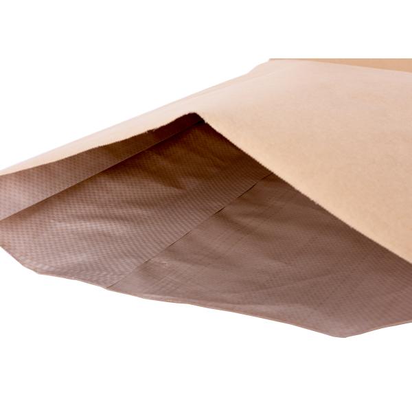 PP Polypropylene Woven Plastic Laminated Kraft Paper Pouches Custom Printed
