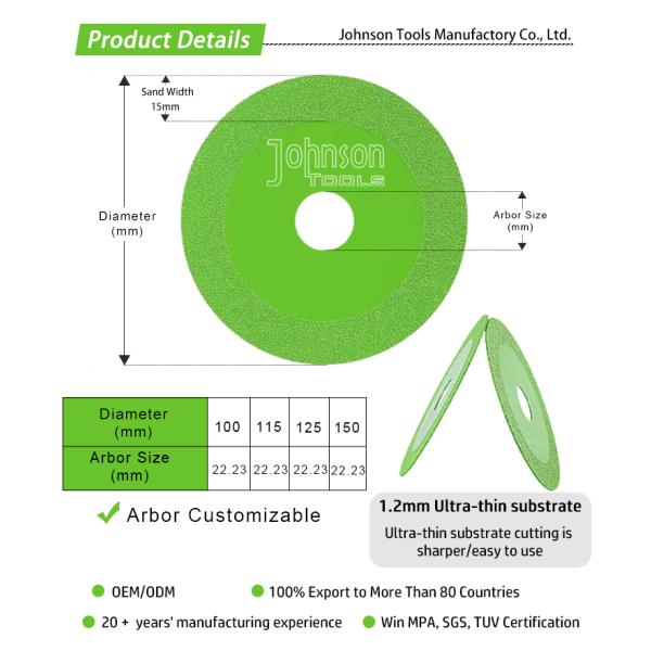 4 дюйма 100 мм зеленый ультратонкий нефритовый стеклянный резчик тонкий бриллиантовый мрамор пила лезвие керамическая плитка стеклянный режущий диск для стекла