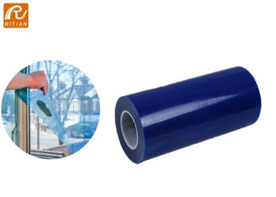 Removable Blue Surface Glass Window Protection Film Polyethylene Window Masking Film 50cm/60cm/100cm*200m Logo Printing Available