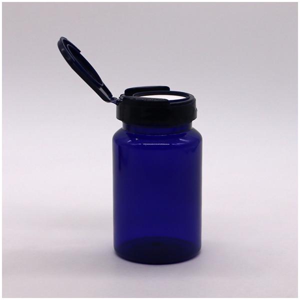 150 ml de flacon de capsule de couleur personnalisée en PET avec bouchon à capuche biodégradable