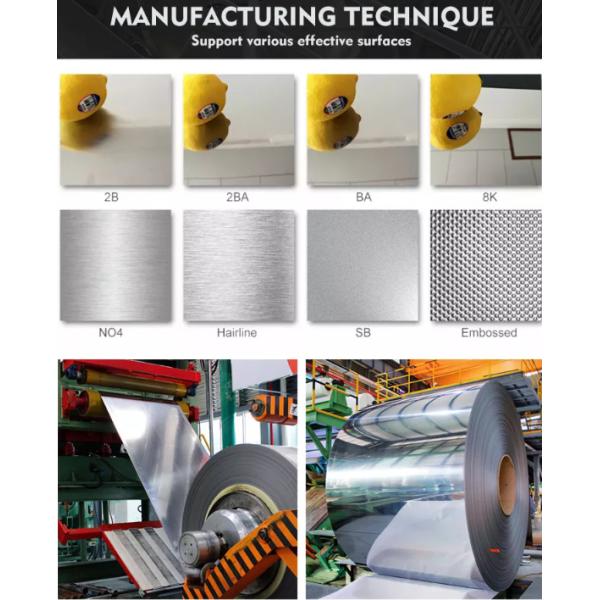 BA Оконченный 430 Нержавеющий катушка SS 201 катушка 0,2mm-20mm JIS AISI ASTM стандарт