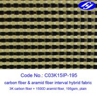 tela da fibra de Kevlar Aramid do amarelo da planície do intervalo da tela da fibra do carbono de 1500D 3K
