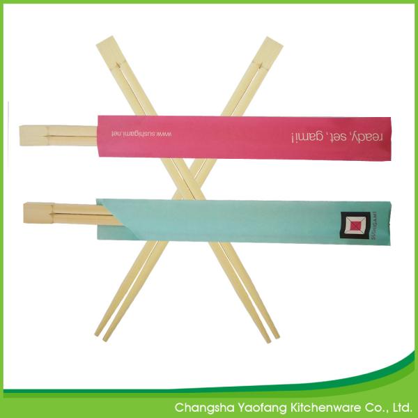 Restaurant Custom Disposable Bamboo Chopsticks 24cm Biodegradable