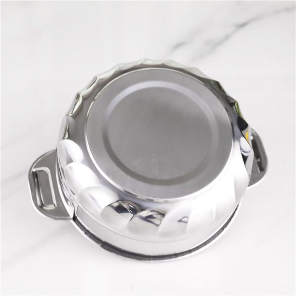 Wholesale 6pcs insulated stock pot set quality double wall cookware set with lid