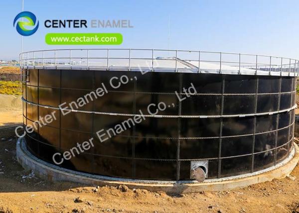 Tanques de armazenamento industriais aparafusados de aço inoxidável das águas residuais com telhado da membrana 30000 galões