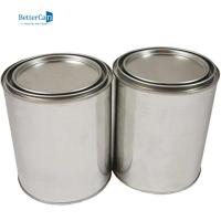 Boîtes de peinture vides en métal de 2 pintes avec des couvercles, seaux de peinture de bidon de taille de pinte
