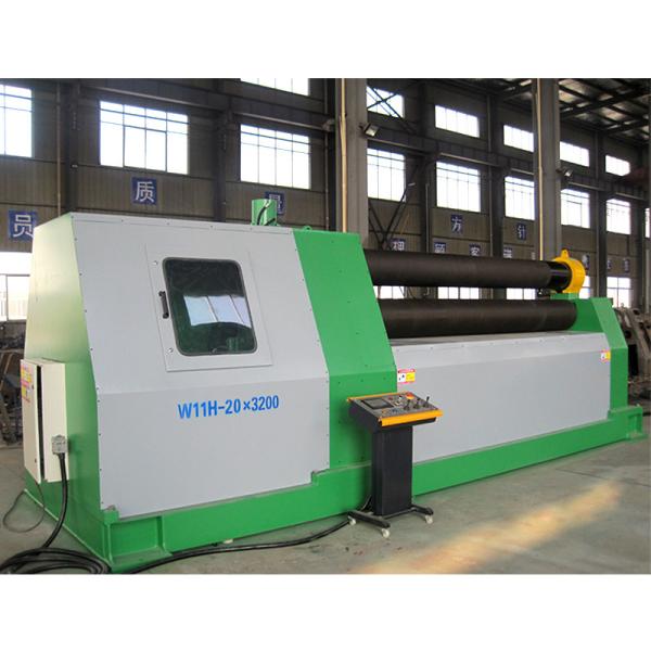 Three Roll Plate Bending Rolling Machine W11H-20x3000 ISO9001 4.5m/Min