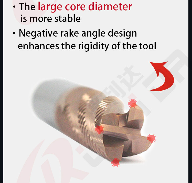 10mm 3/8 карбидов HRC55 торцевой фрезы обдирки