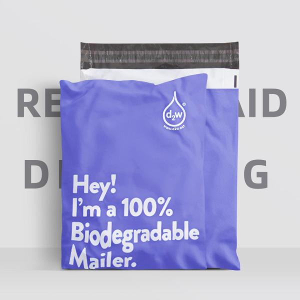 Custom Polymailer Courier Bag Clothing Packaging Shipping Mailing Bags Compostable Envelopes 100% Biodegradable D2W
