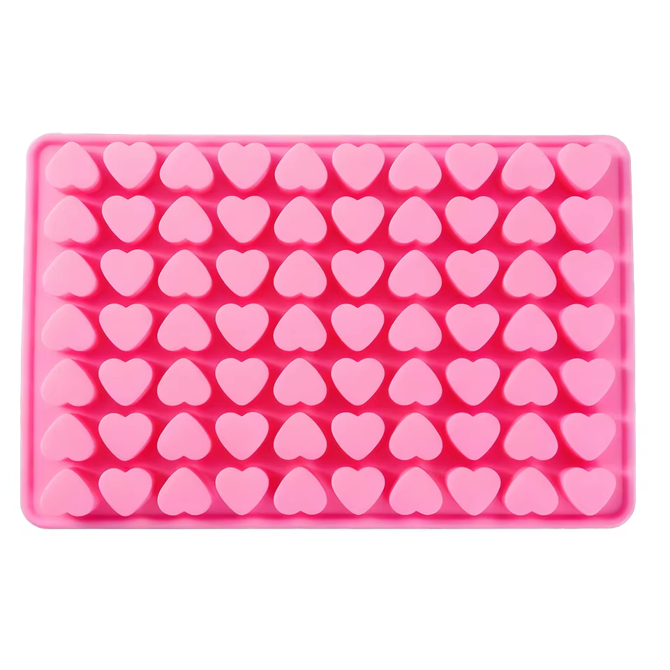 Cartoon Sweet Heart Shaped Silicone Cake Mold Eco-Friendly and Adorable Design for Party