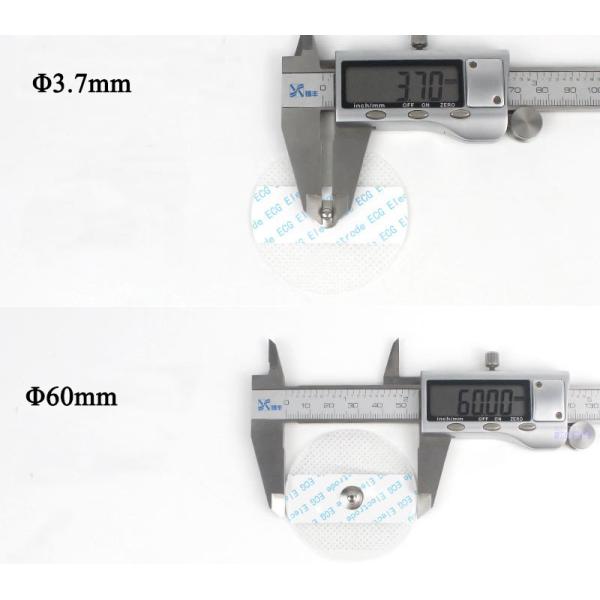 Disposable Round Ecg Electrodes Lead Wire AgCI Sensor White Foam Nonwoven Pad