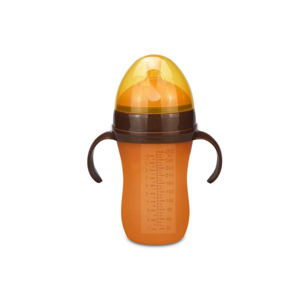 100 % Food Grade Silicone Baby Milk Bottle With Anti Colic Valve Eco Friendly