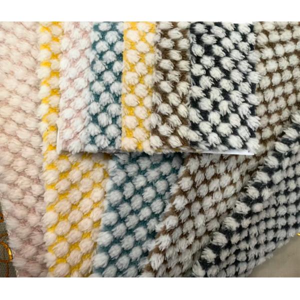 New Arrive Soft 100 Polyester Cotton Jacquard Fleece Fabric for Shoes Men Womens Clothing Blankets for Winter