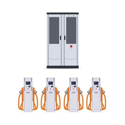 240 KW 360KW Flexible Charging Pile Commercial EV Charging Station CCS1 CCS2 GB/T
