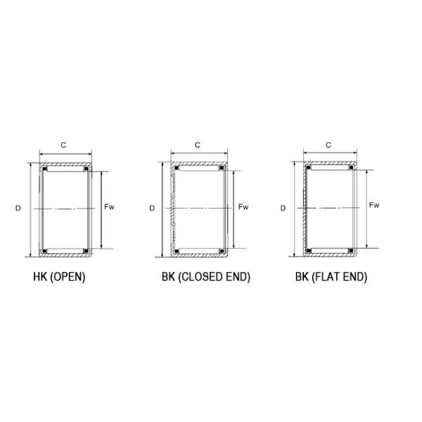 Метрический стальной проарретированный подшипник ролика HK0609 чашки носить ролика иглы вычерченный