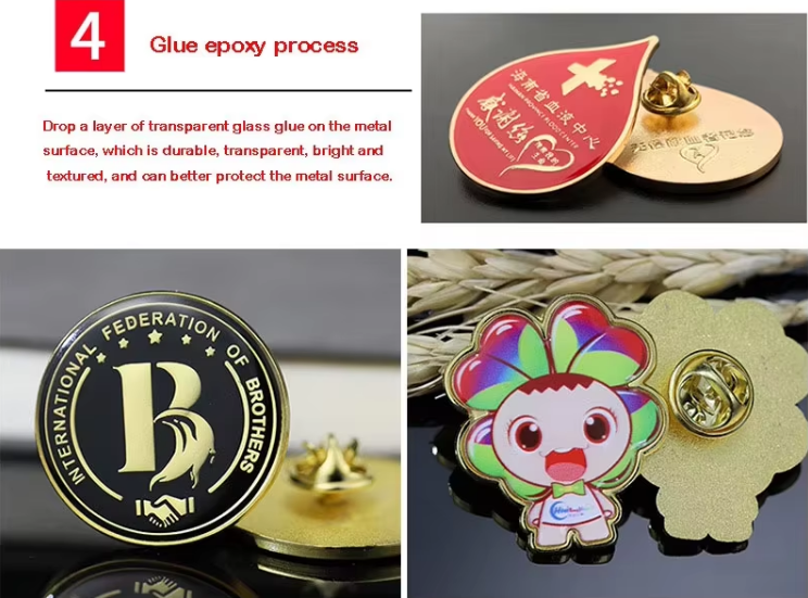 Custom 3D Customizable Embossed Doctor Medical Brooches Enamel Medical Symbol Caduceus Stethoscope Organ Heart