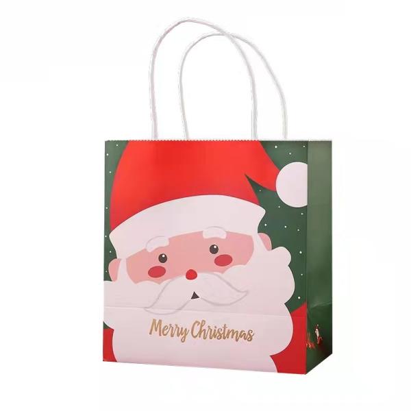 Luxo Cosméticos de Natal Joalharia Saco de Papel Compras Saco Tote Papel de Arte