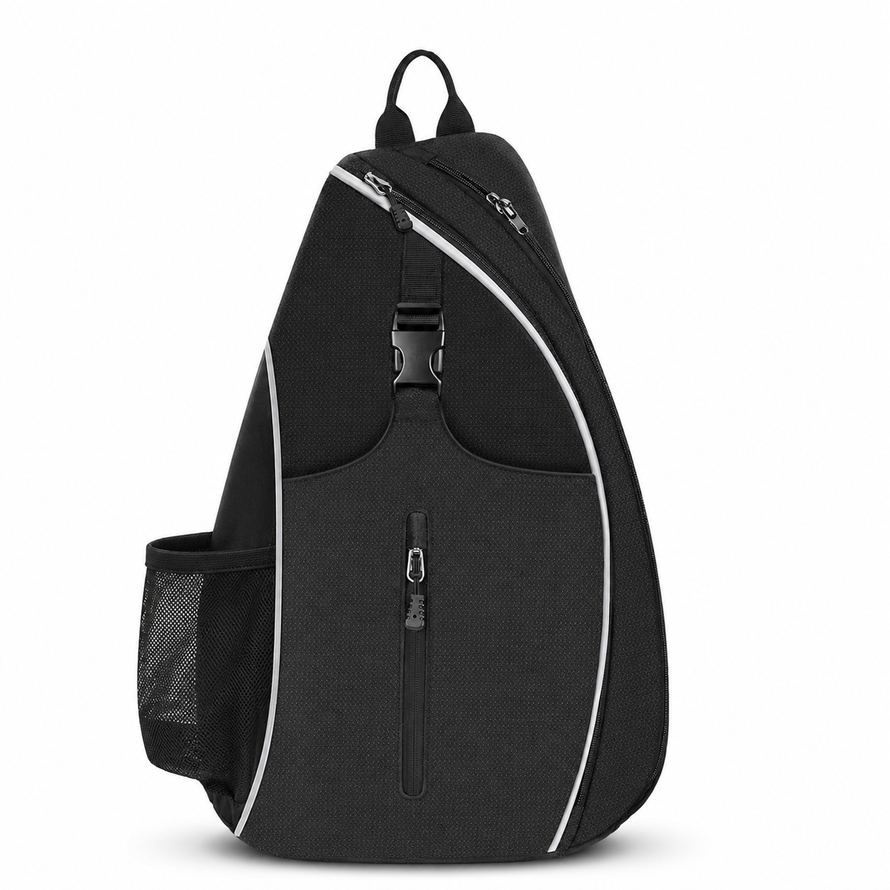 Tennis Sling Backpack for Men & Women, Crossbody Racket Bag with Ball &