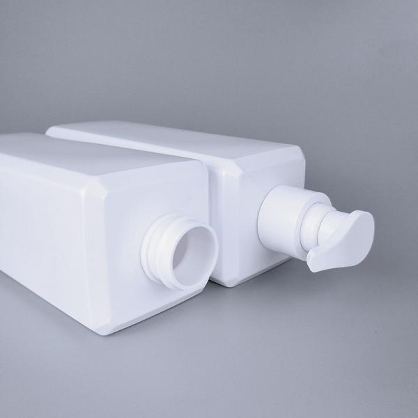 16.7oz 500ml Silver White Plastic Shampoo Pump Bottles Empty Lotion Dispenser For Bathroom