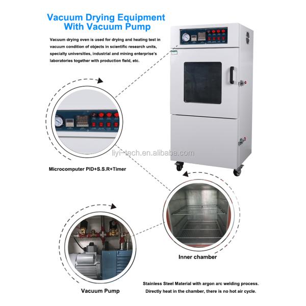 Liyi 25L 54L 91L 215L Electric Heating Vacuum Dryer Vacuum Chamber With Pump Price of Vacuum Oven