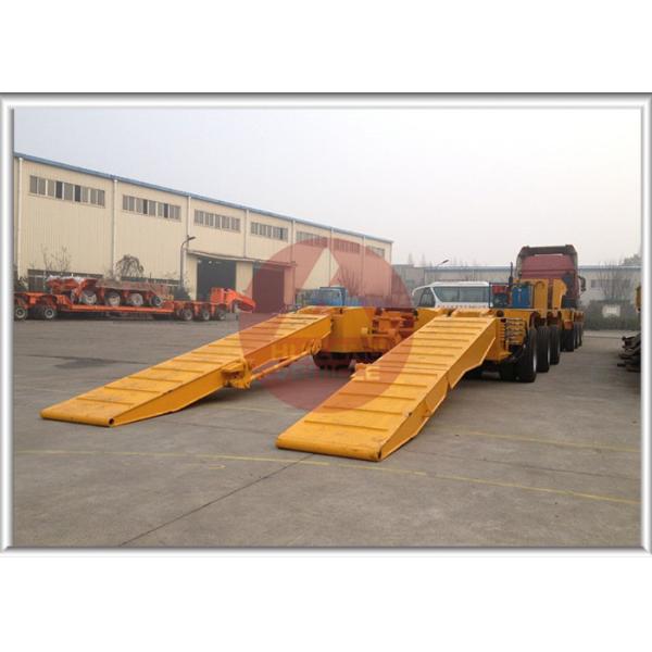 Multi Axle Steering Axle Heavy Duty Trailer Hydraulic Suspension low bed trailer