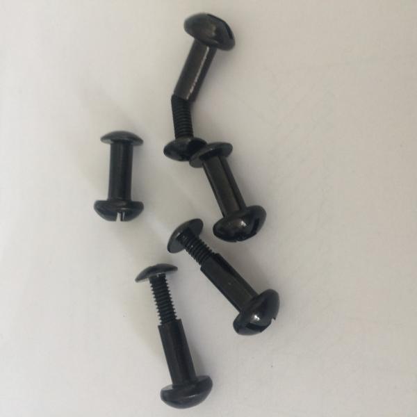 Black Zinc Plated Steel Binding Barrels and Screws
