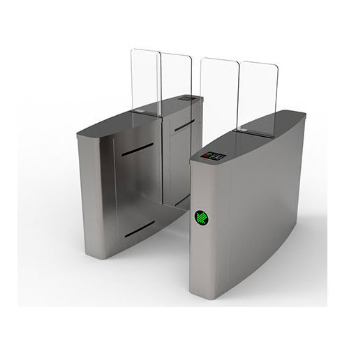 Electrical Fingerprinter Controlled Automatic Sliding Barrier Gate Turnstile Full Height