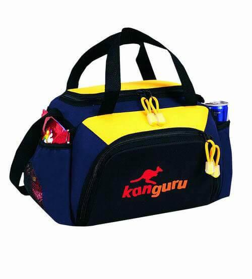 Portable Black Travel Cooler Bag Durable Zipper Closure To Keep Food Cold/Warm