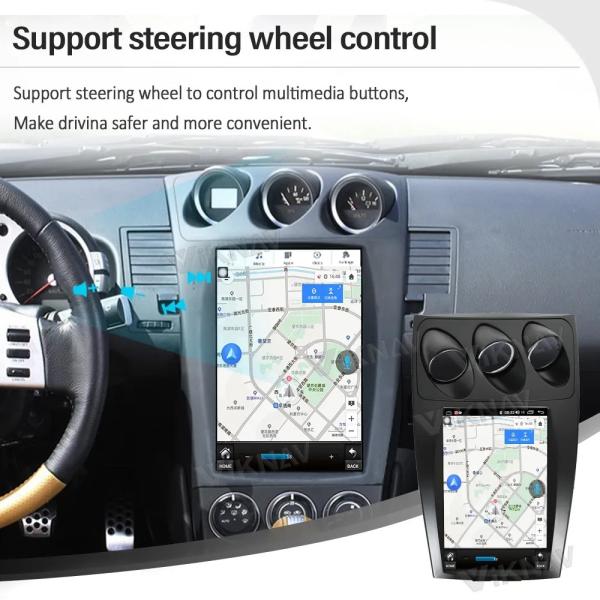 12.1 Inch 8 core Stereo For2006-2015 Nissan 305Z GPS Navigation Multimedia Player Android Wireless Carplay BT 4G