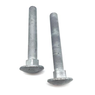 HDG Carriage Head M10 M24 zinc plated Round Head Square Neck carriage bolt