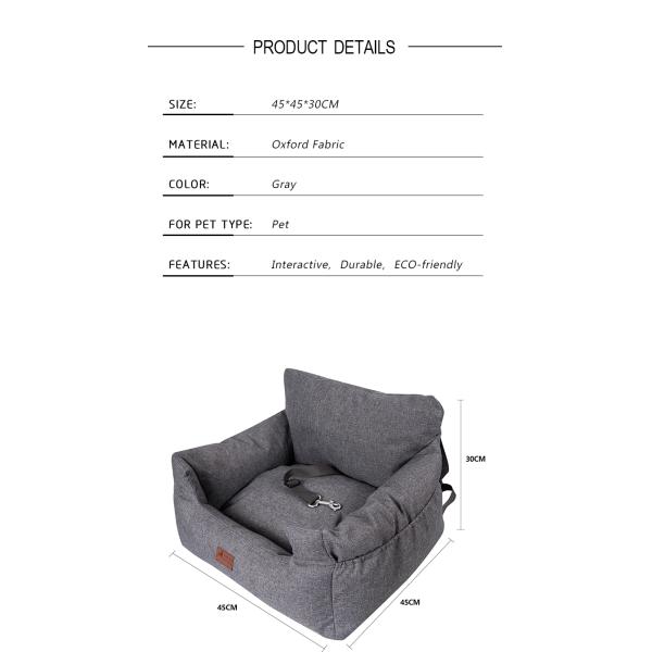 Oil Proof Stain Proof Multifunctional Dog Car Seat Bed Waterproof