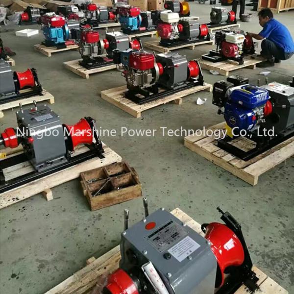 Electric Cable Winch For Wire Rope Pulling 3Ton Capacity Portable Gasoline Engine Durable