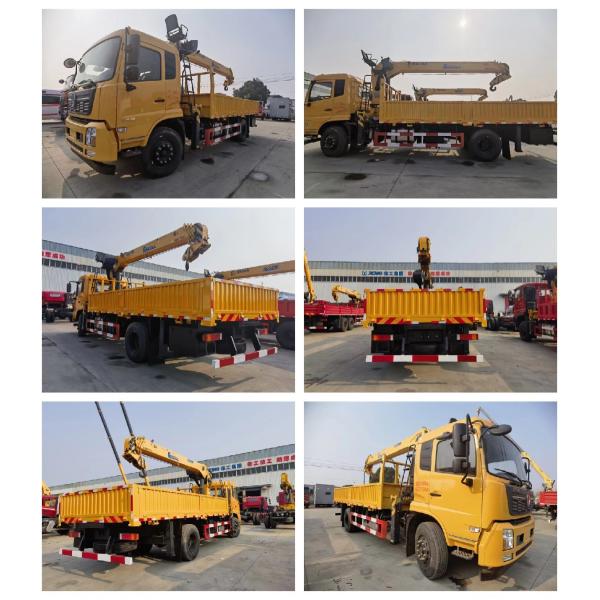 Dongfeng 190hp двигатель грузовик монтированный кран 8 тонн кран грузовик для транспорта