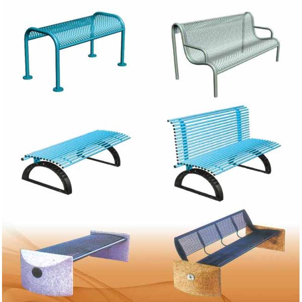Recycled Park Benches Galvanized Steel Garden Park Bench For Oudoor