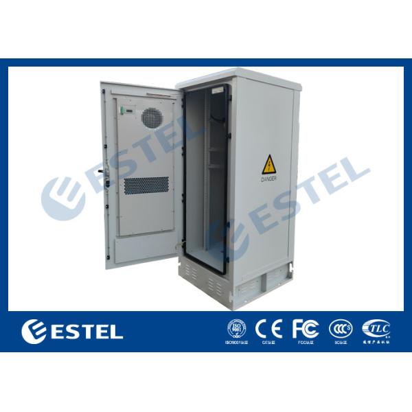 IP55 Waterproof Outdoor Telecom Cabinet Two Doors With 1500W Air Conditioner