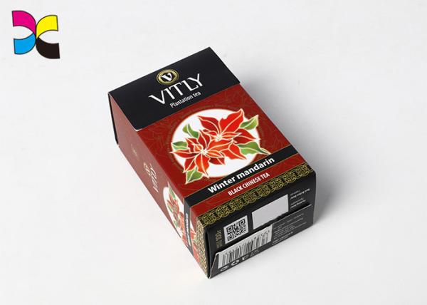Tea Coffee Personalised Packaging Boxes CMYK PMS Colors Hot Stamping Embossing